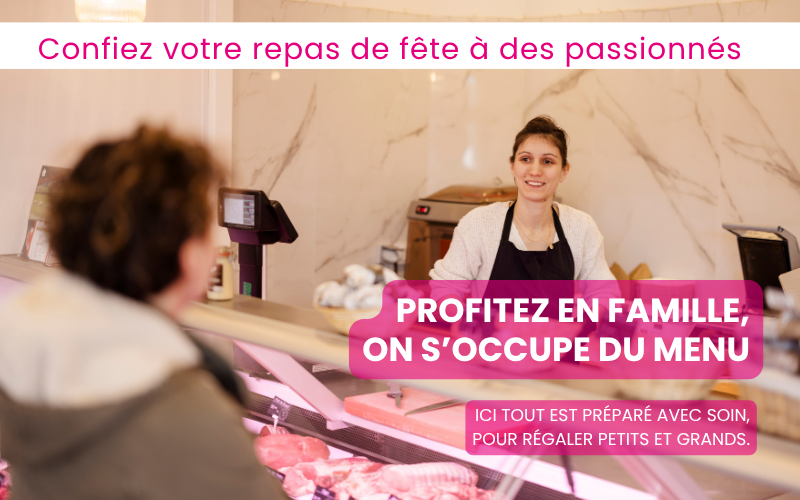 Confiez votre repas de fête à des passionnés